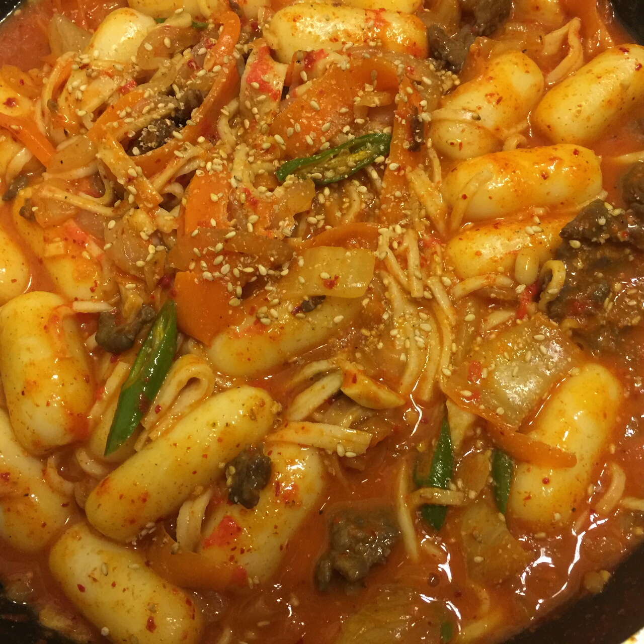 韩式辣炒年糕（or网红芝士套路之芝心年糕）