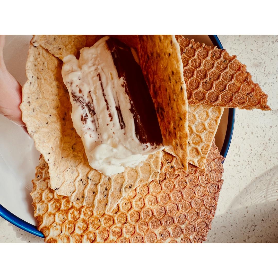 全麦粉脆皮蛋卷甜筒的做法