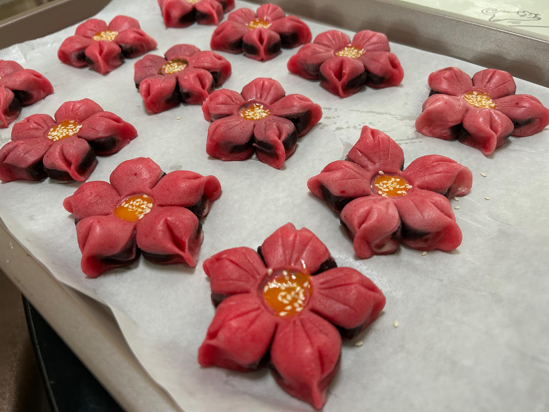 桃花酥🌸（超简单方子，一次成功）