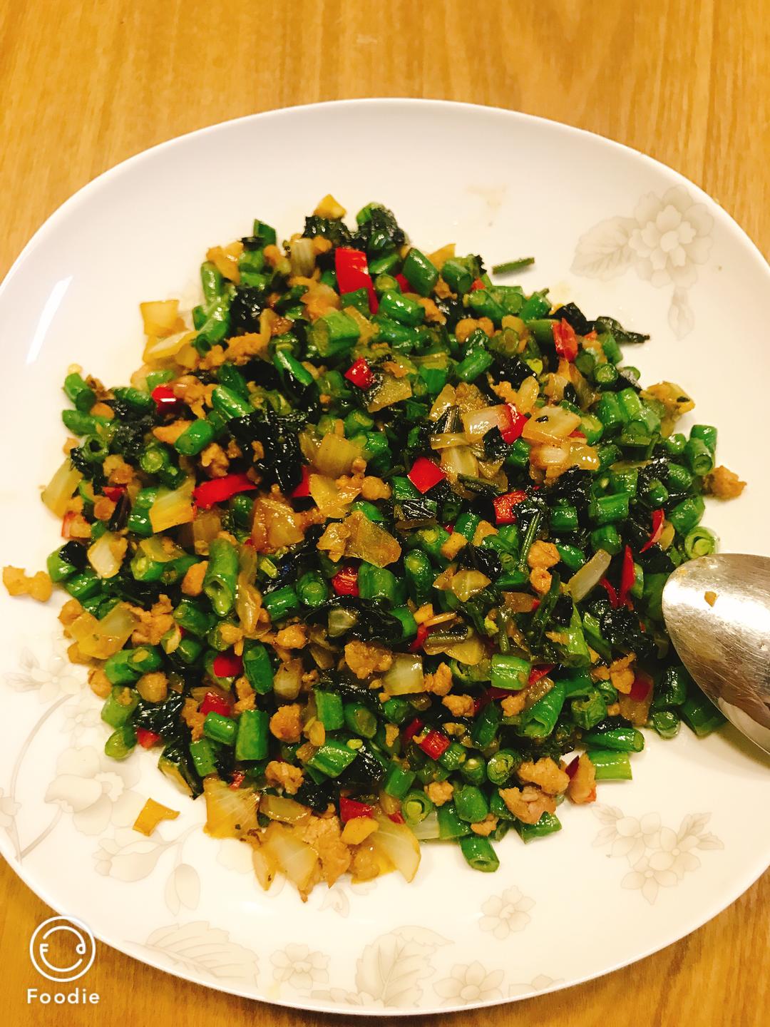 紫苏豇豆下饭菜