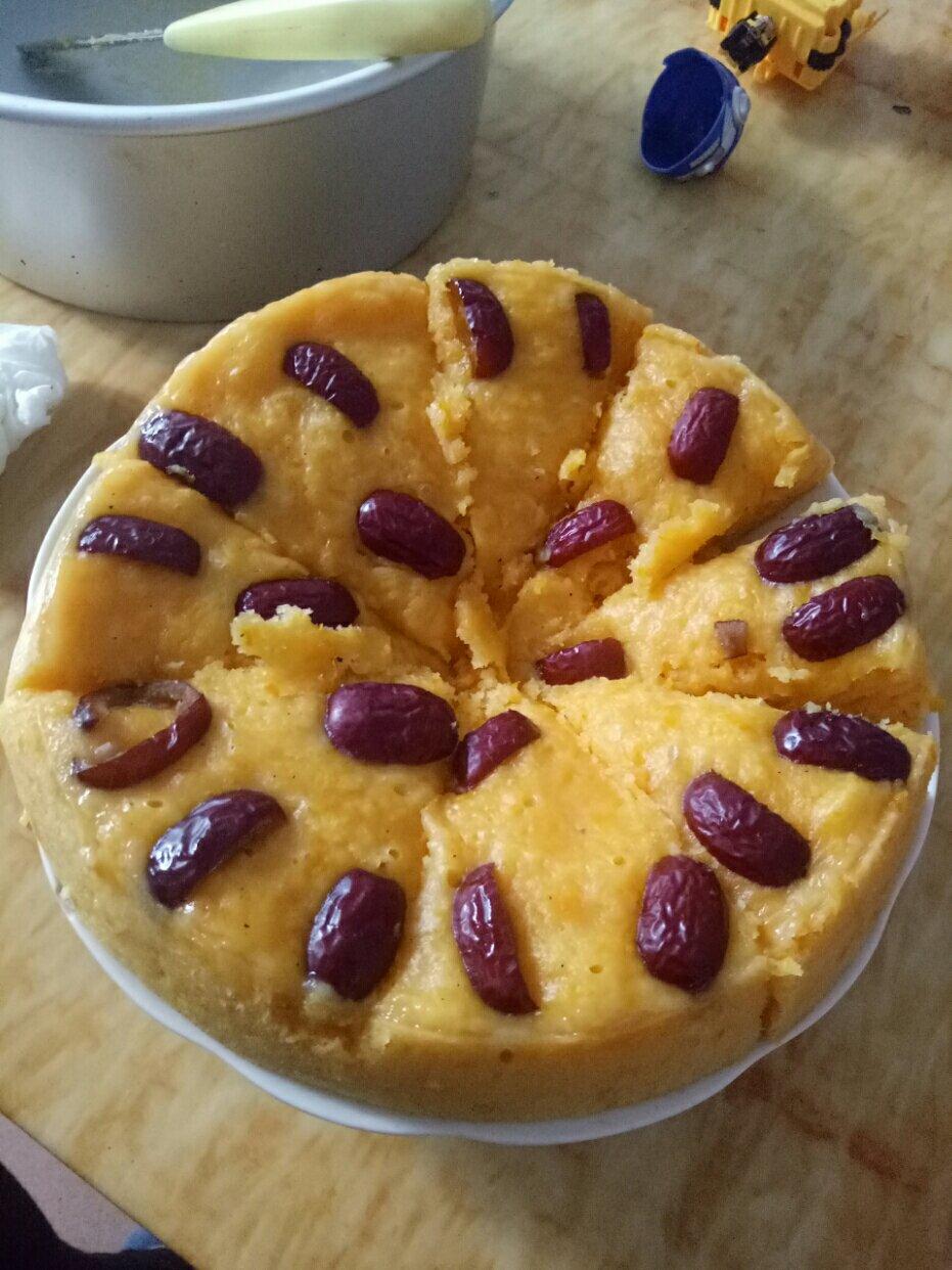 求其-1做的南瓜蔓越莓发糕