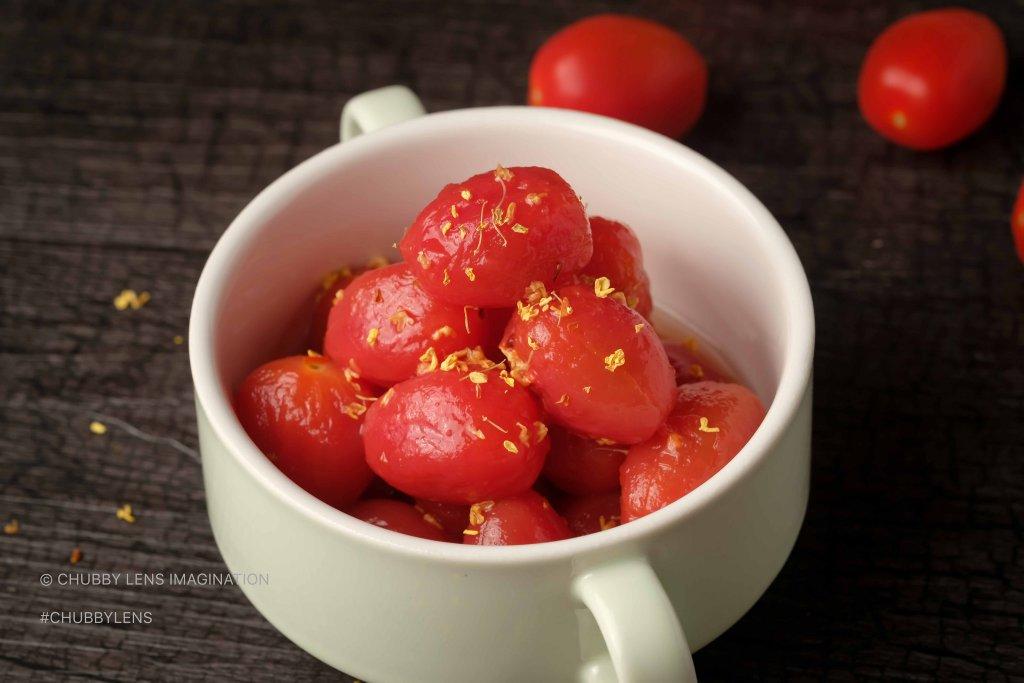 桂花蜂蜜圣女果（樱桃番茄）Honey-Compoted Cherry Tomatoes