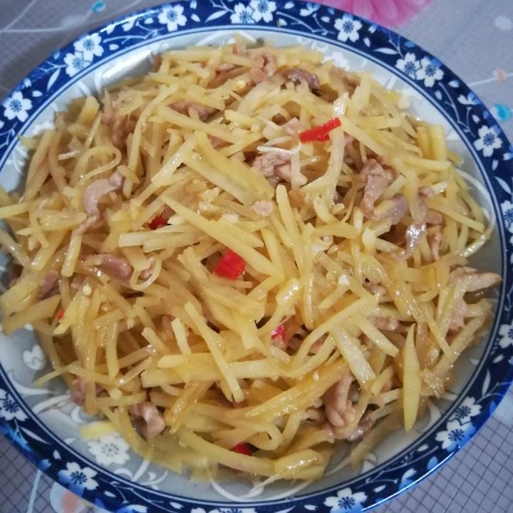 土豆丝炒肉