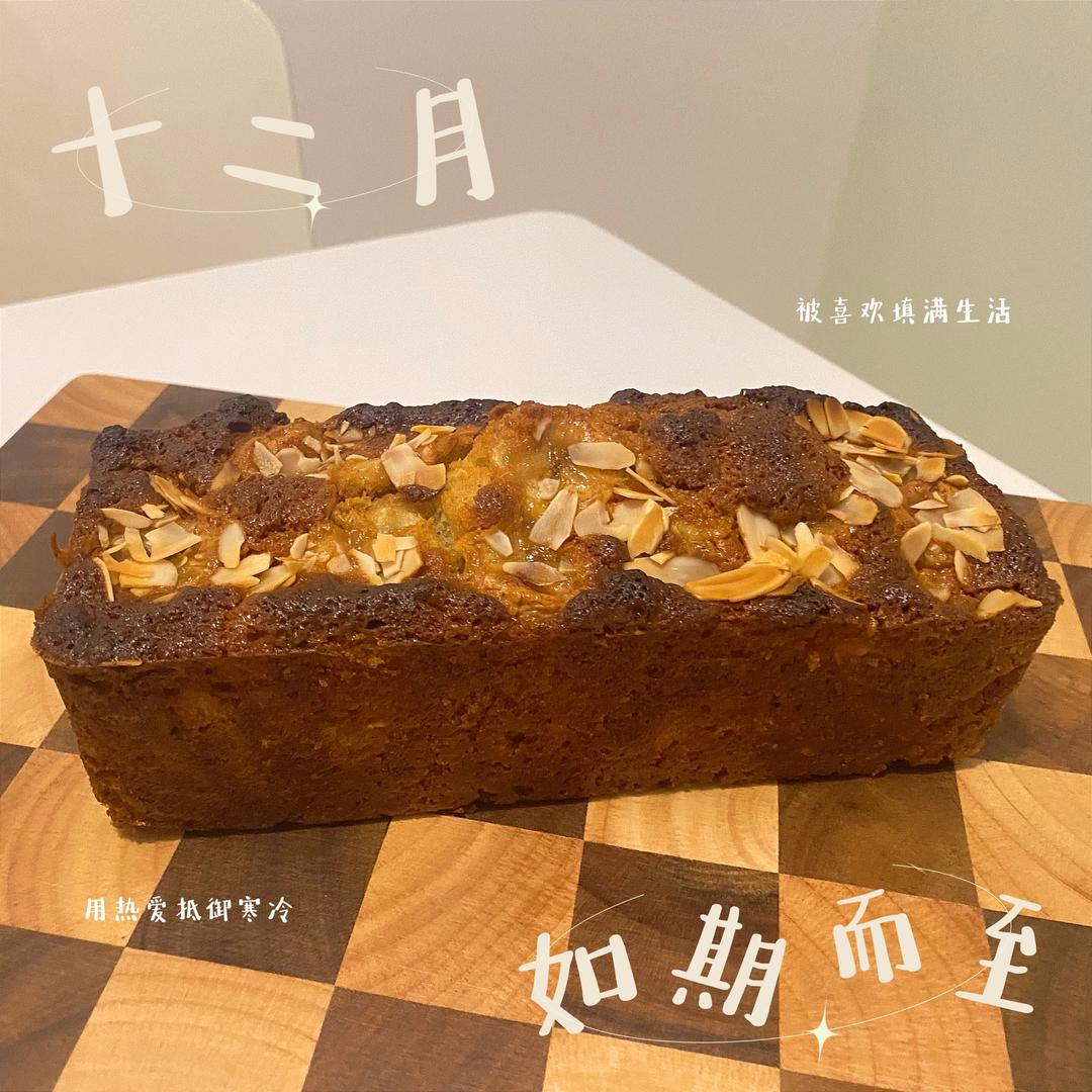 焦糖香蕉磅蛋糕自用的做法