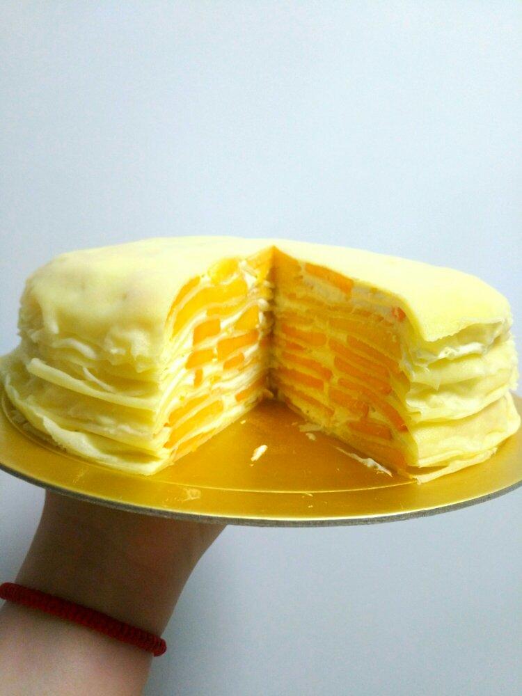 二娃子他表姑做的芒果千层蛋糕(8寸超软版)