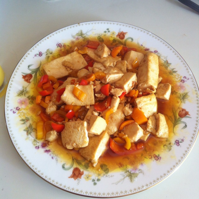 家常豆腐(彩椒版)