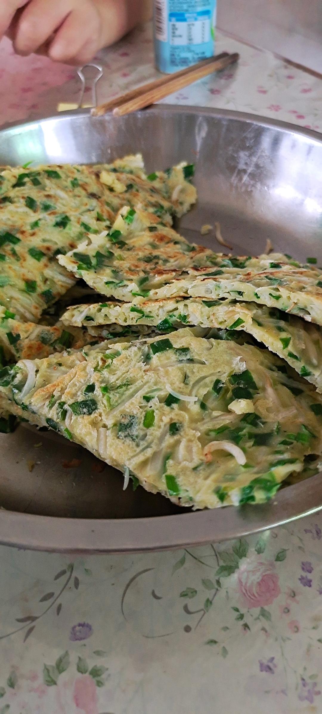 简单的韭菜鸡蛋饼