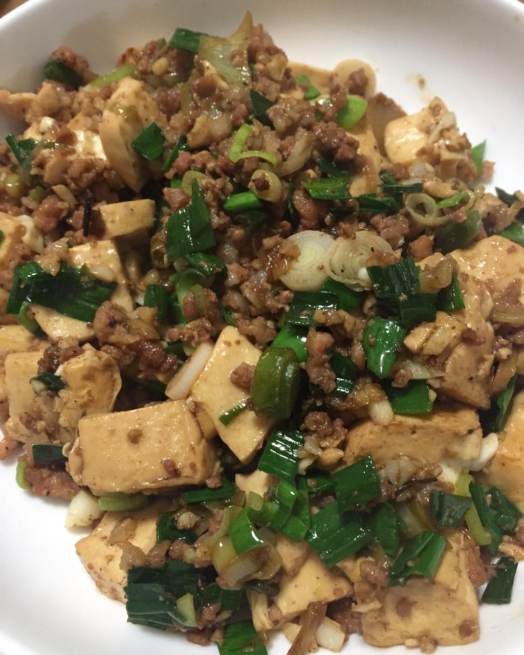 蒜香肉末烧豆腐