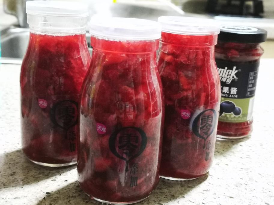 松下105面包机低糖版草莓酱的做法