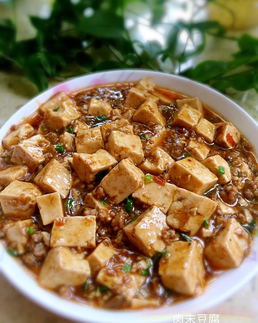 奕妈私厨做的家常红烧肉末豆腐