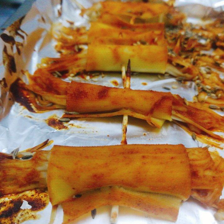 减肥餐，烤箱版干豆腐卷金针菇