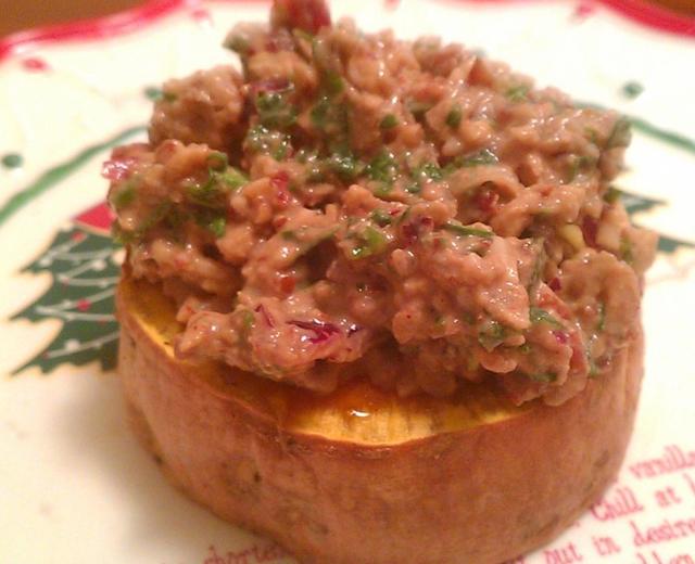Sweet Potato and Pecan Tapas (红薯核桃前餐）的做法