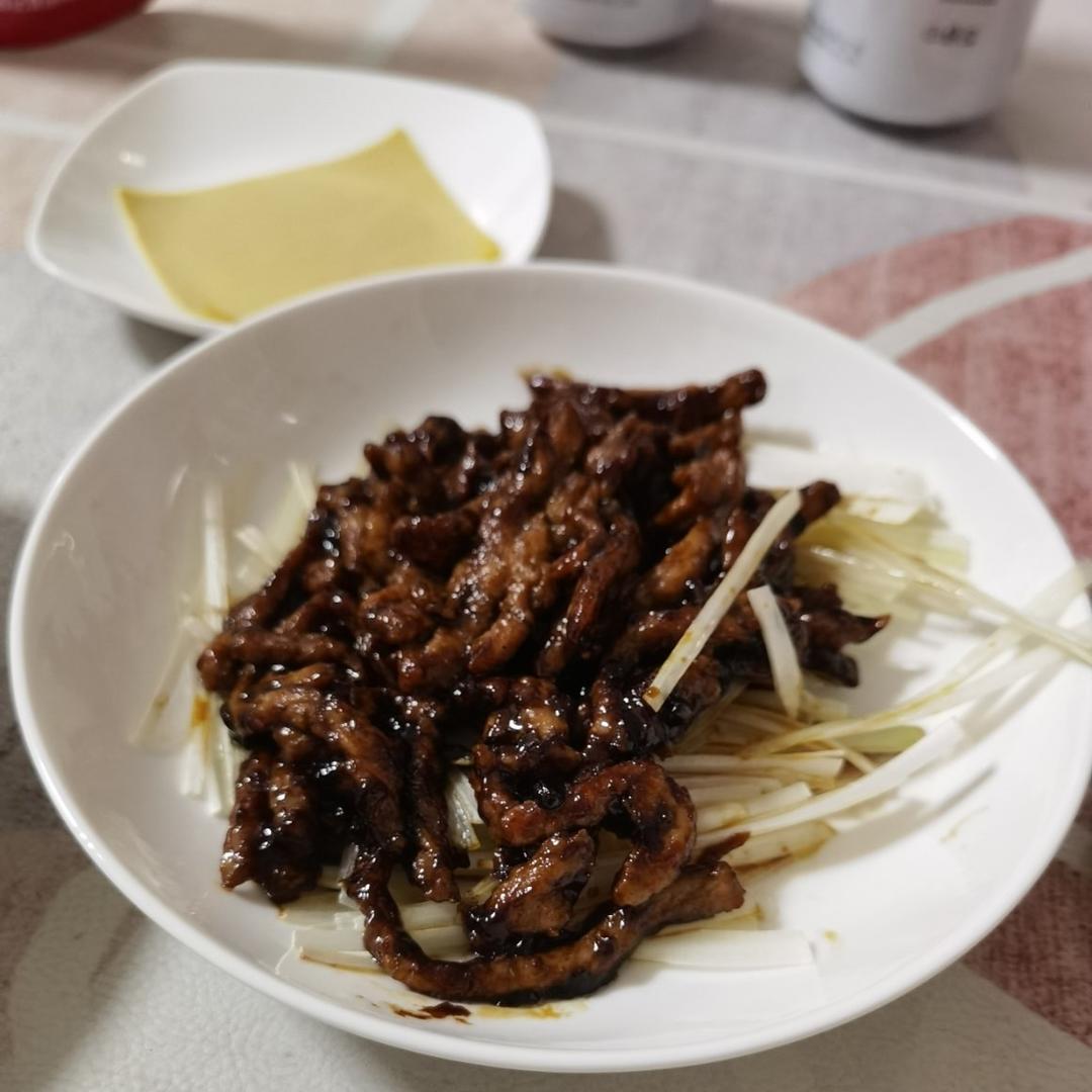 传统做法 京酱肉丝