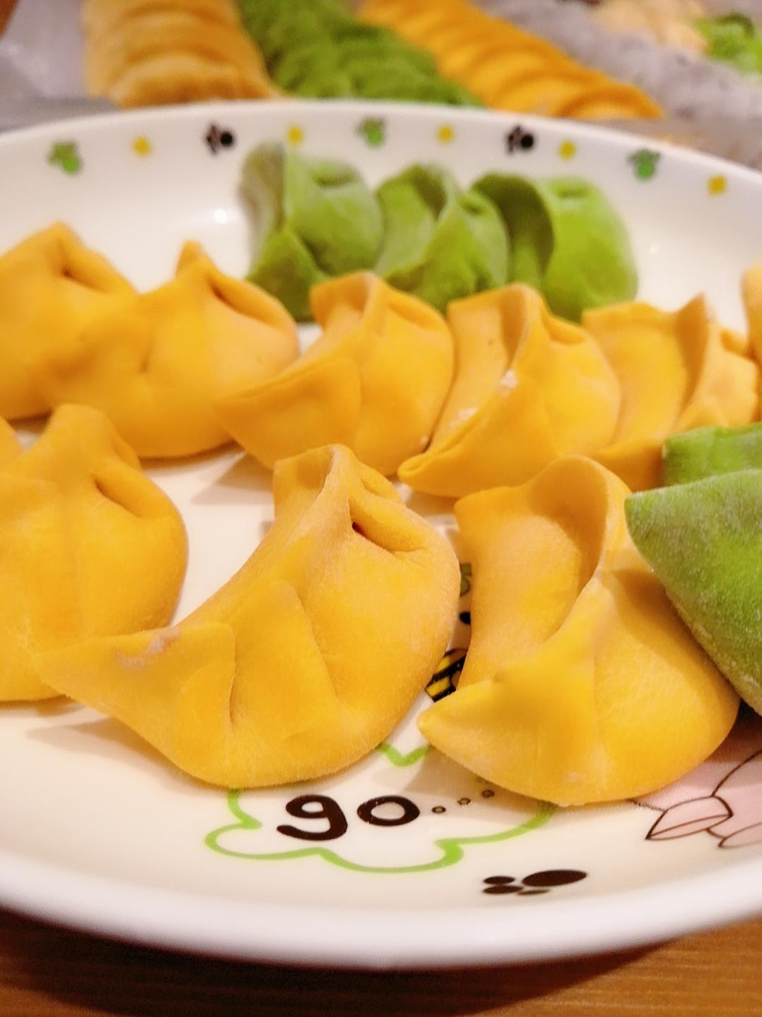 彩色饺子皮