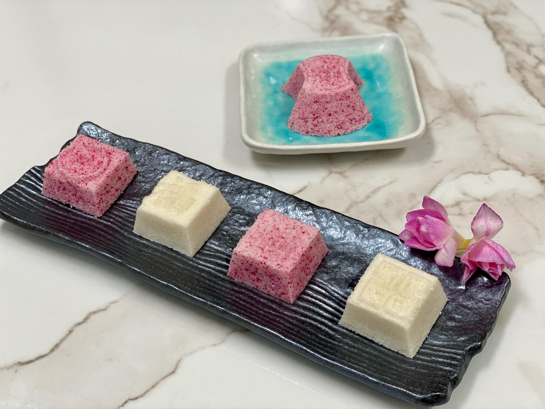 中式传统小方糕 松糕 米糕 蒸糕