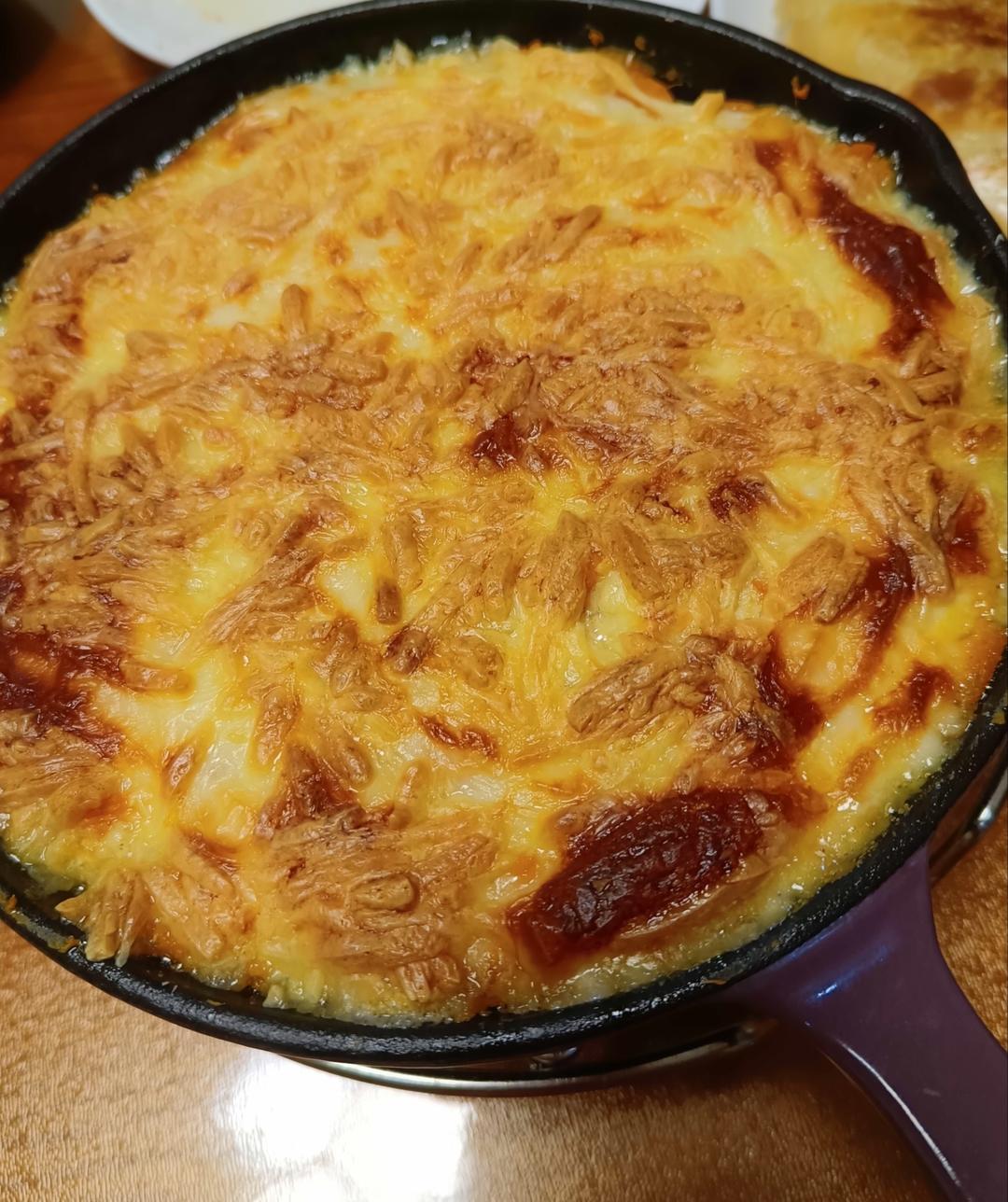 网红爆款美食～芝士焗红薯