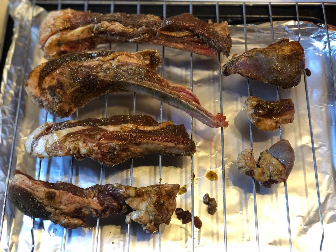 烤箱烤羊排