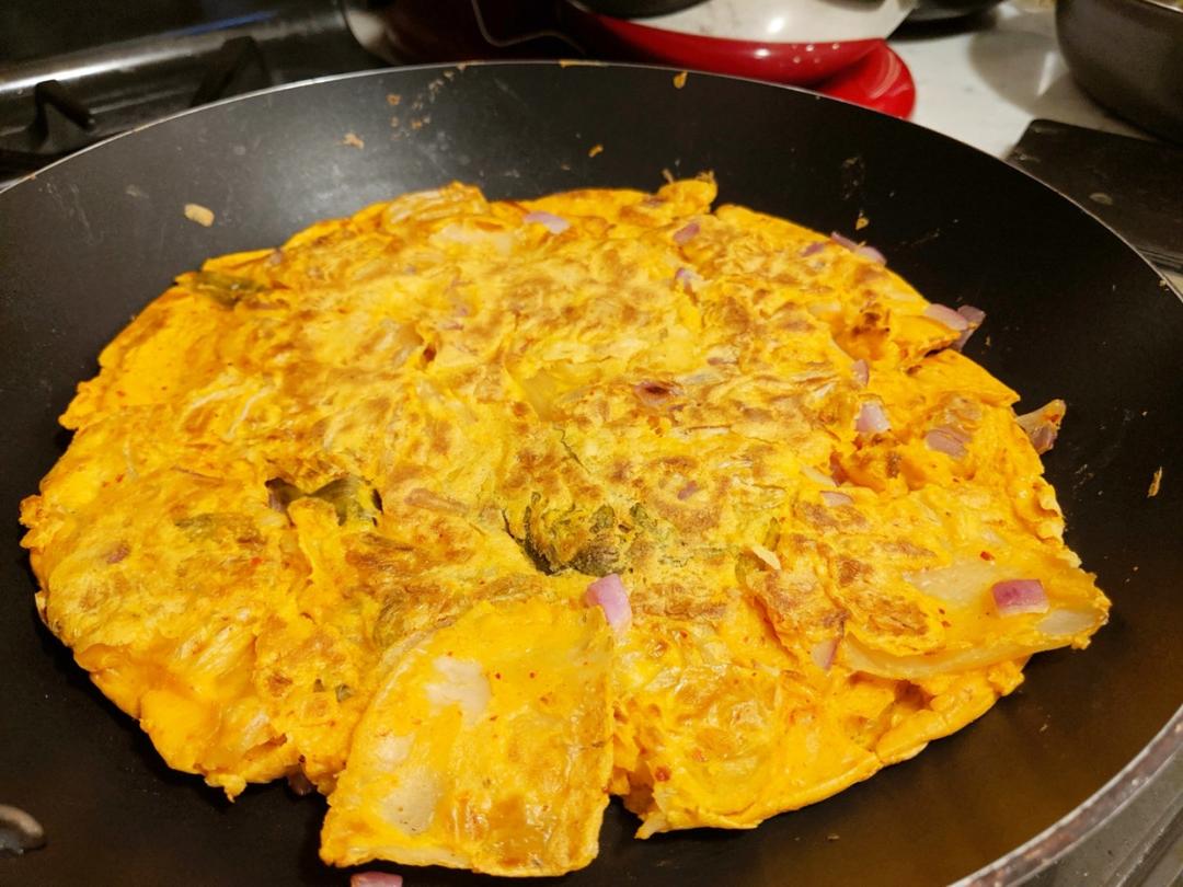 堂妈教你做泡菜饼