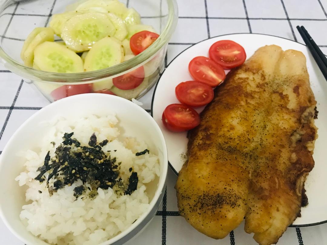 香煎巴沙鱼（龙利鱼）