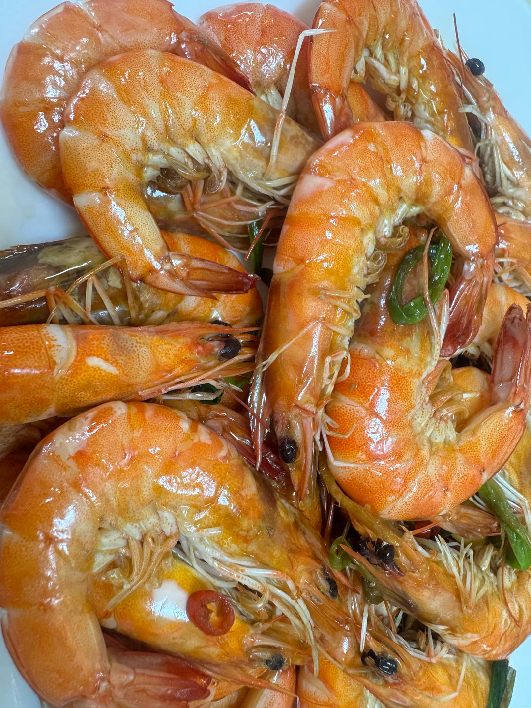 姜葱炒虾