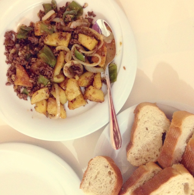 孜然肉末土豆