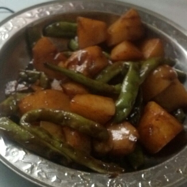 土豆炖豆角