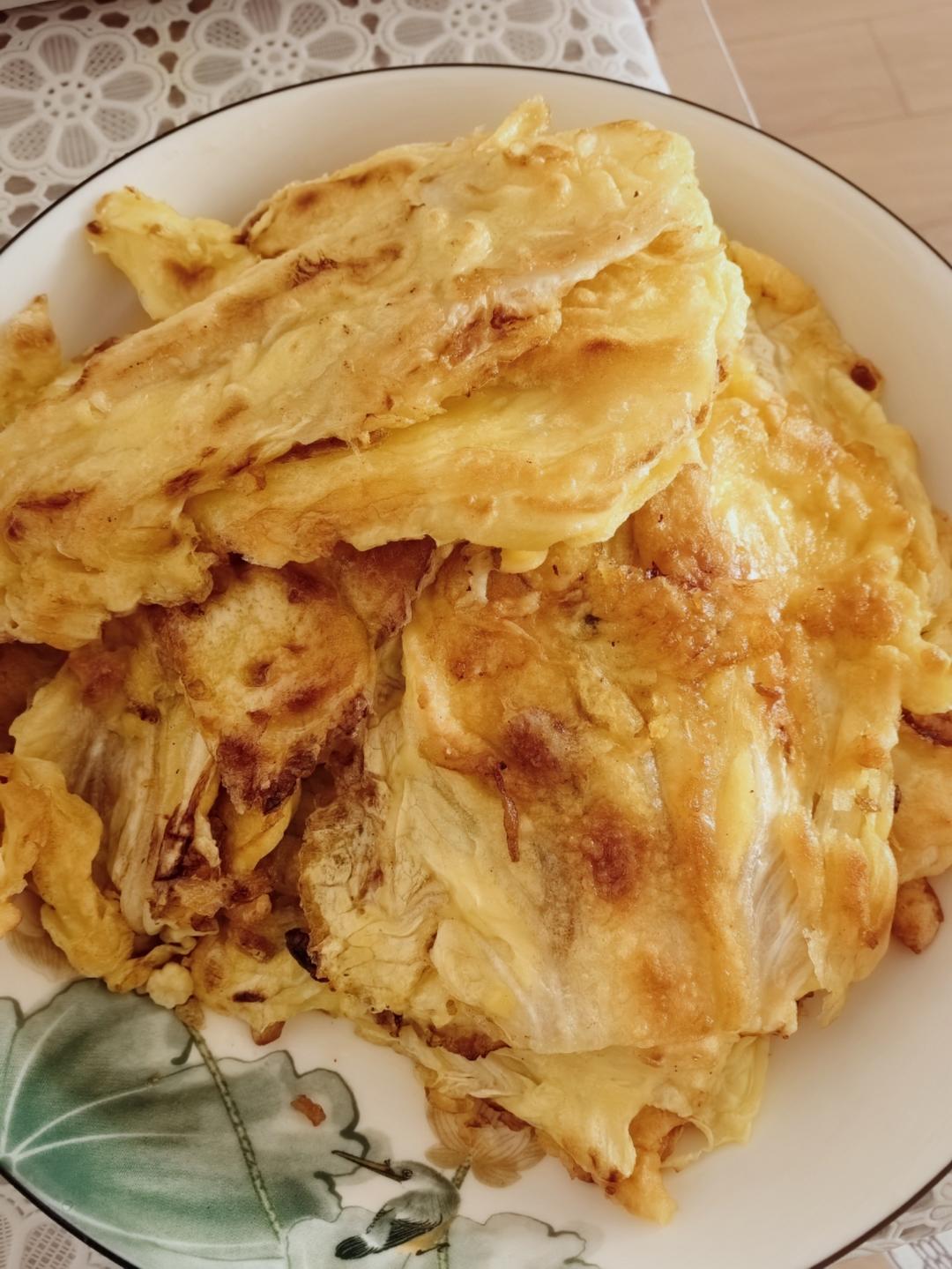 老爸传授的简单好吃的白菜饼