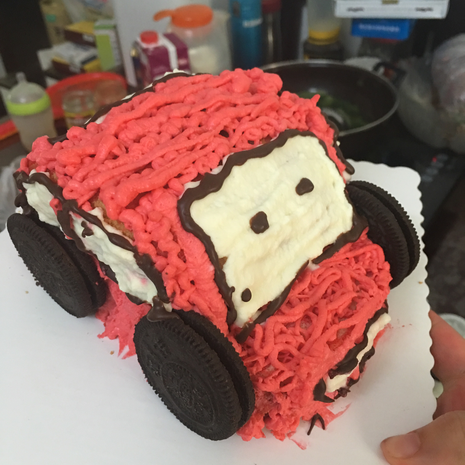 闪电麦昆小汽车生日蛋糕