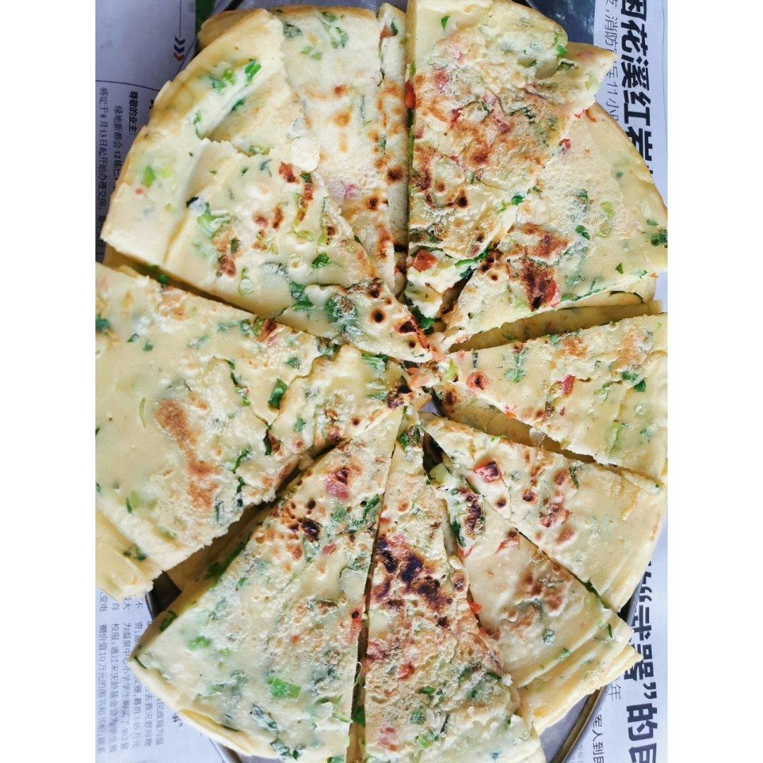 简单快手蔬菜鸡蛋煎饼
