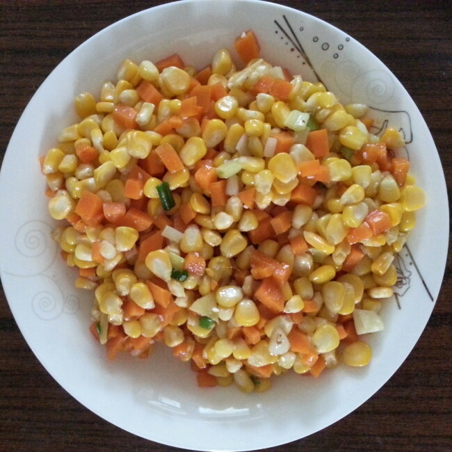 炒玉米胡萝卜丁