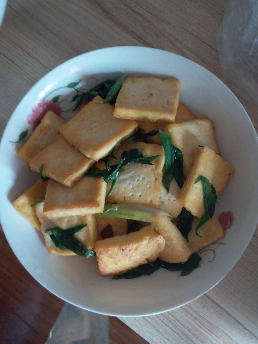 小葱炒豆腐