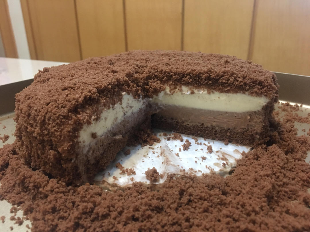 <LeTao> 巧克力双层芝士蛋糕配方大公开！！