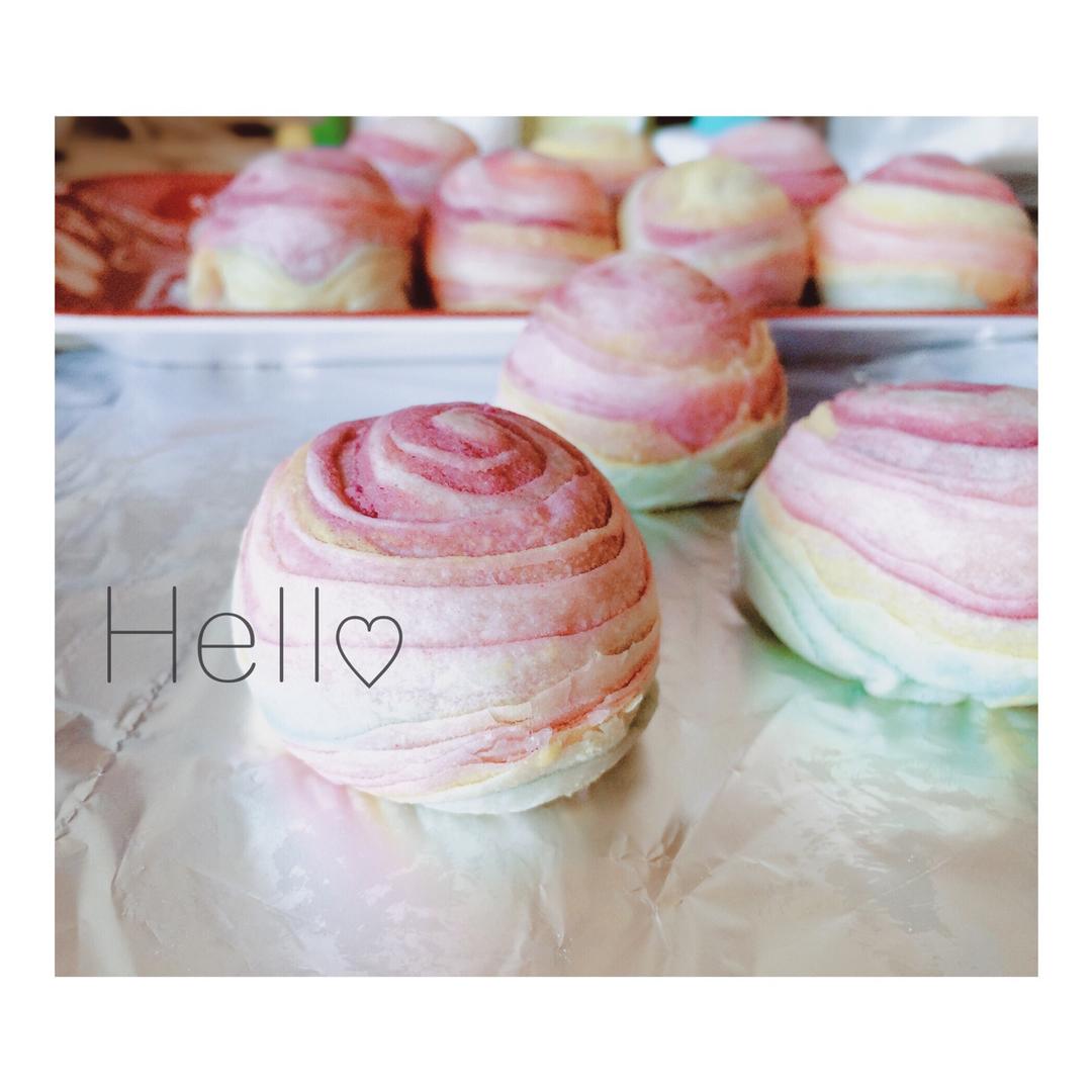 彩虹蛋黄酥（独角兽蛋黄酥）