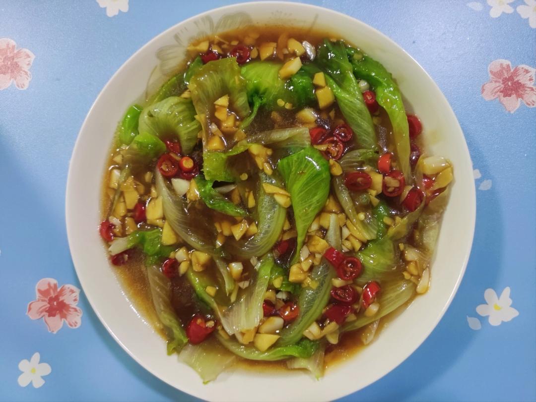 蒜蓉生菜，3分钟搞定