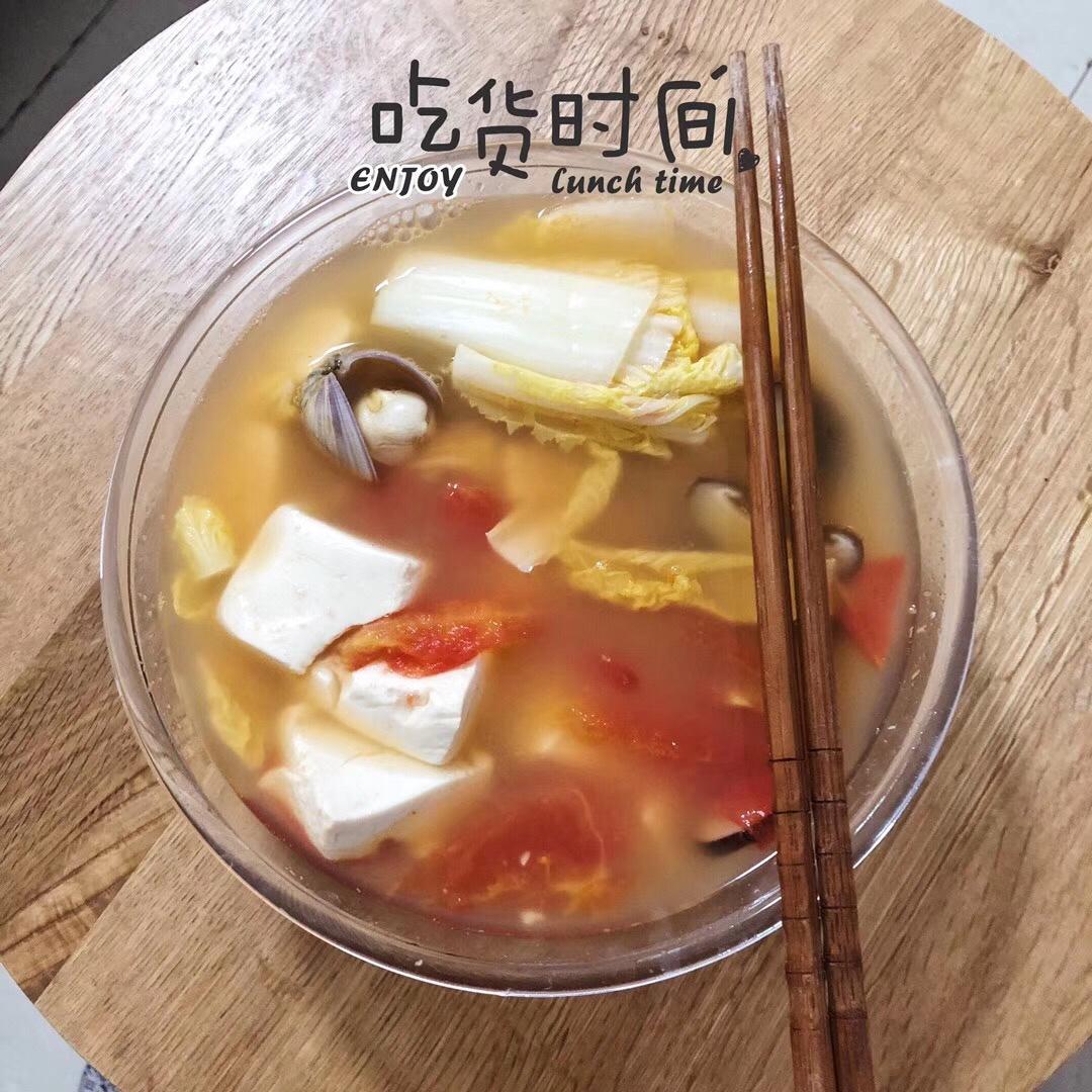 牡蛎豆腐蘑菇汤
