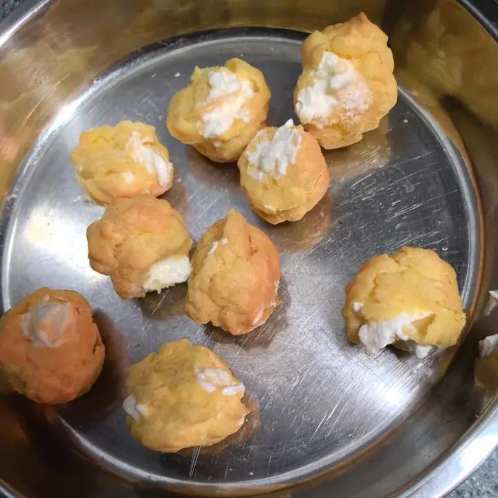 简单易成功的奶油小泡芙做法
