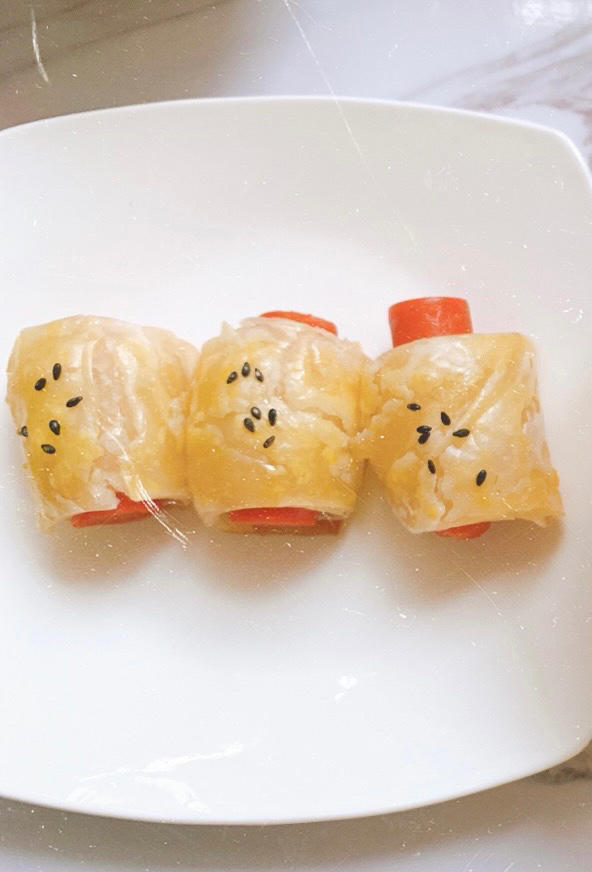 烤肠酥卷|松下Jk180蒸烤箱
