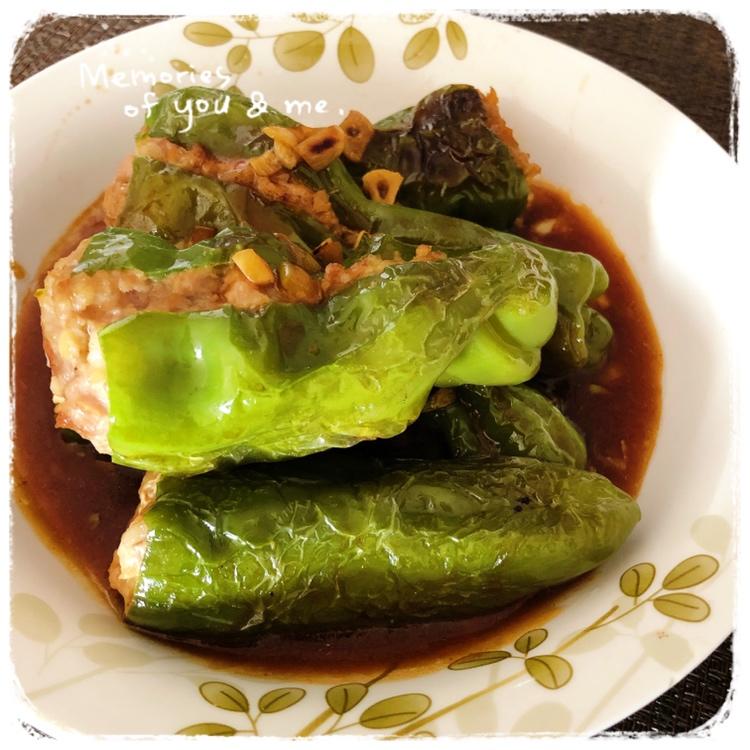 肉酿虎皮青椒