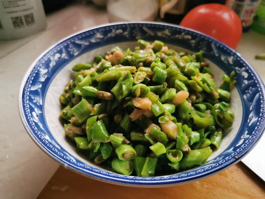青椒碎豆角的做法