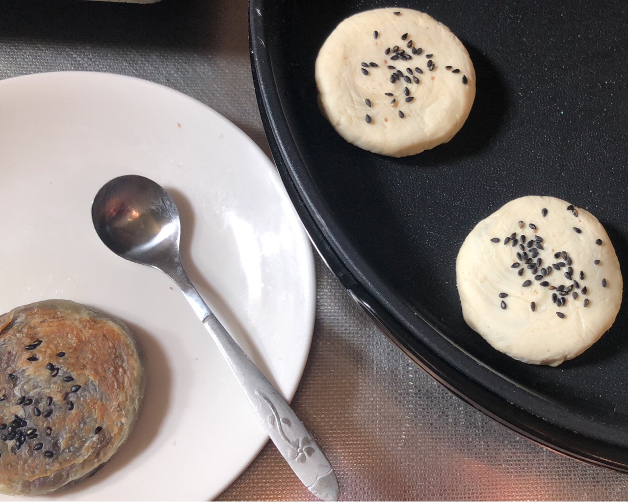 电饼铛版红豆饼（蛋挞皮）的做法 步骤3