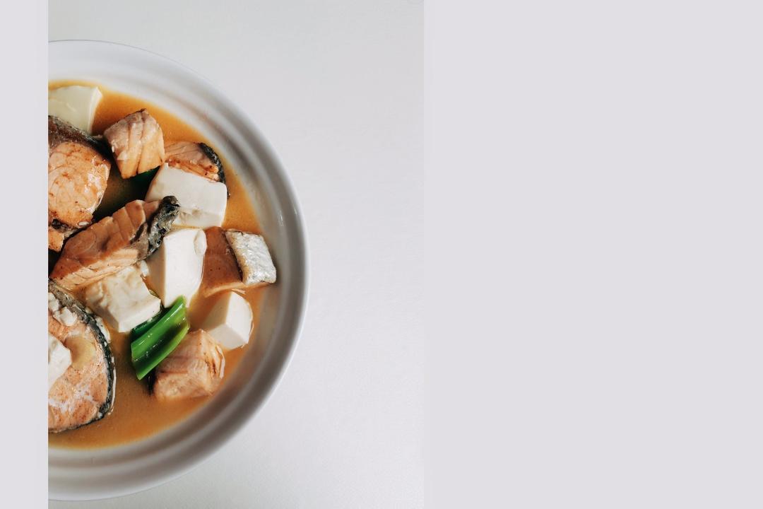 禾然有机系列----三文鱼豆腐煲