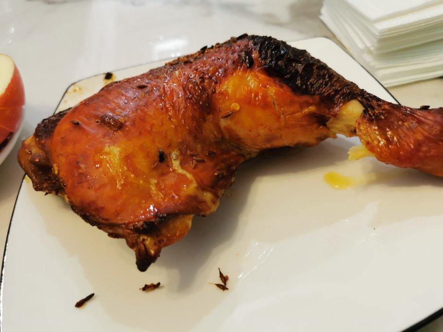 烤箱版脆皮电烤鸡