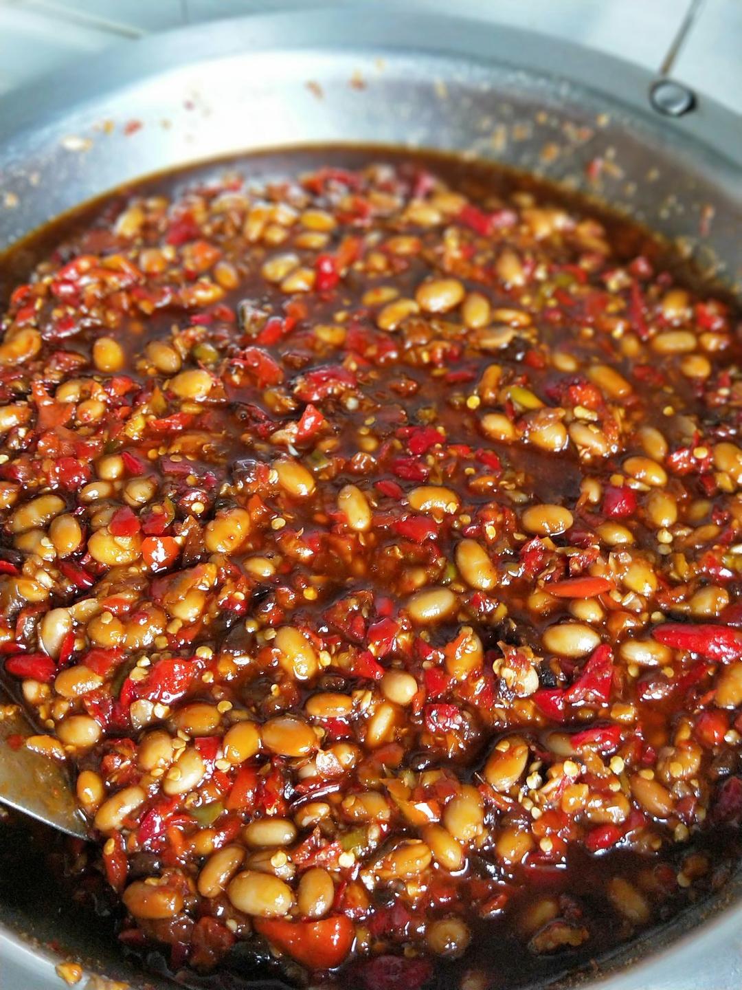 可可妈妈做的黄豆辣椒酱