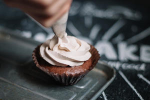 巧克力味道的极致：chocolate cupcake巧克力马芬的做法 步骤8