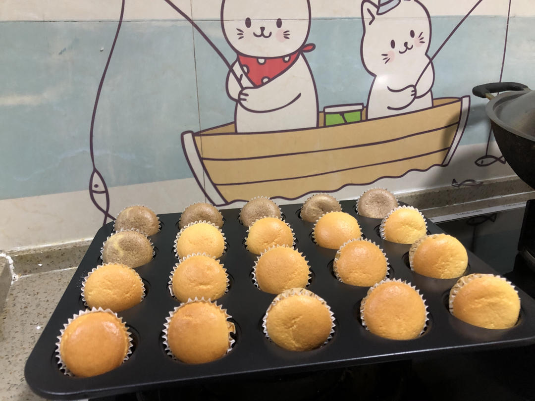 迷你🍥纸杯酸奶小蛋糕（不开裂不回缩）