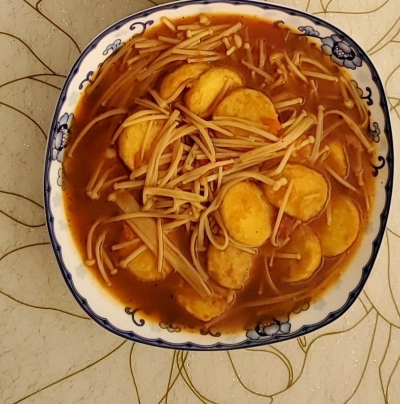 金针菇烧日本豆腐