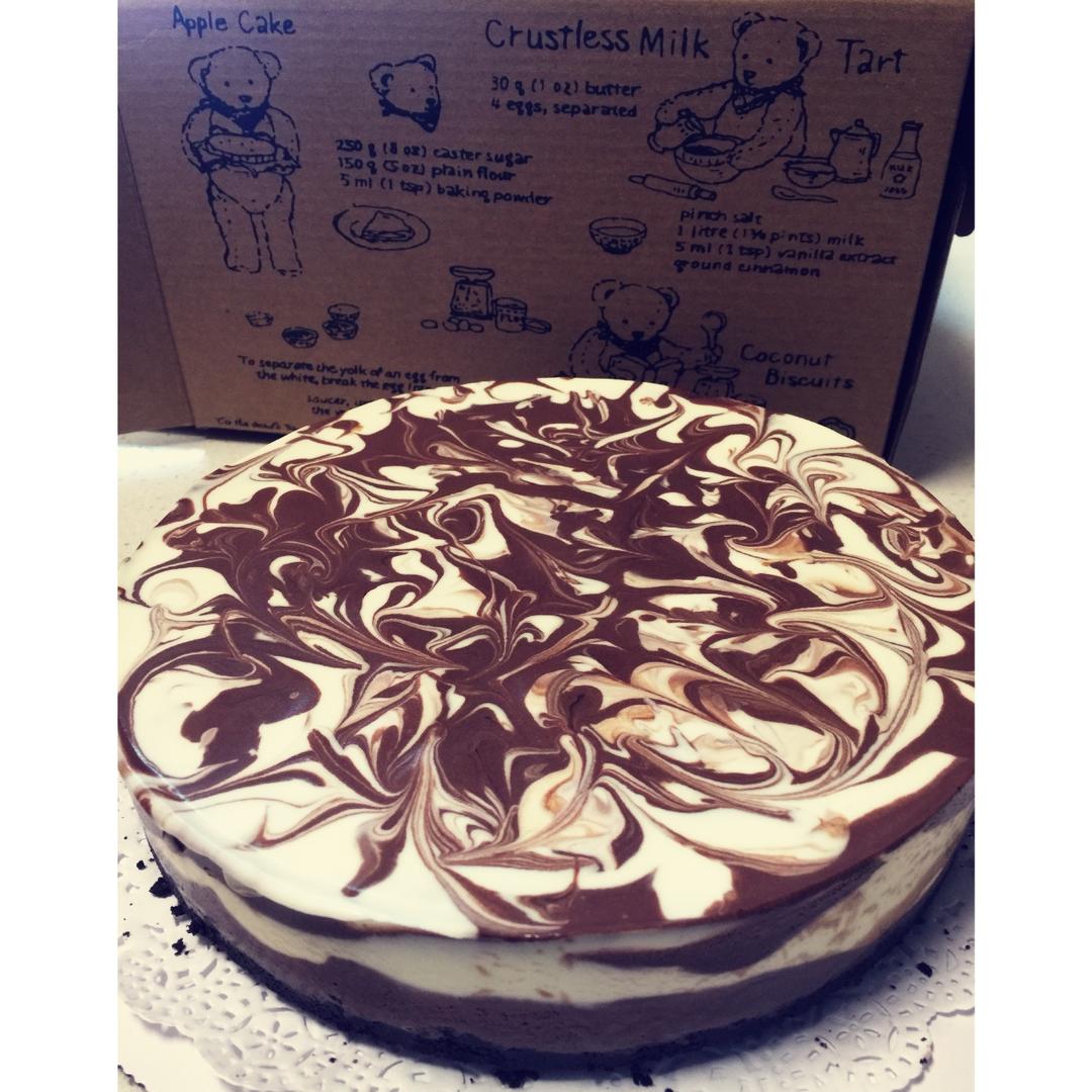 摩卡大理石冻芝士蛋糕