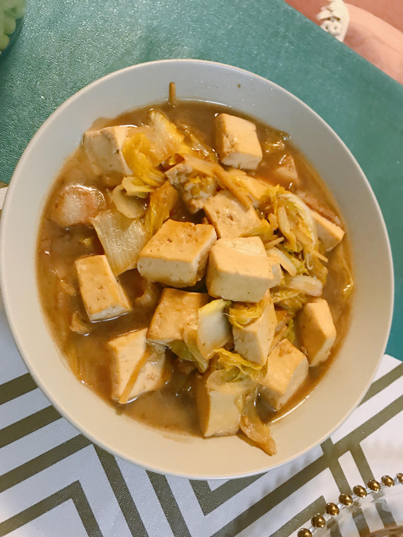 晴子呀做的冬季最爱的家常菜大白菜炖豆腐