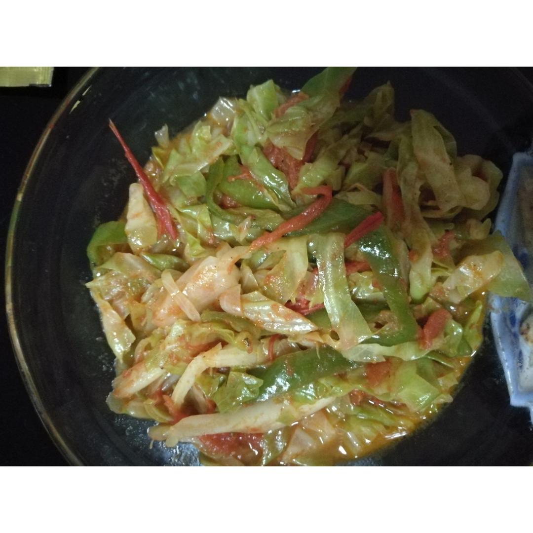 番茄圆白菜（包菜）丝