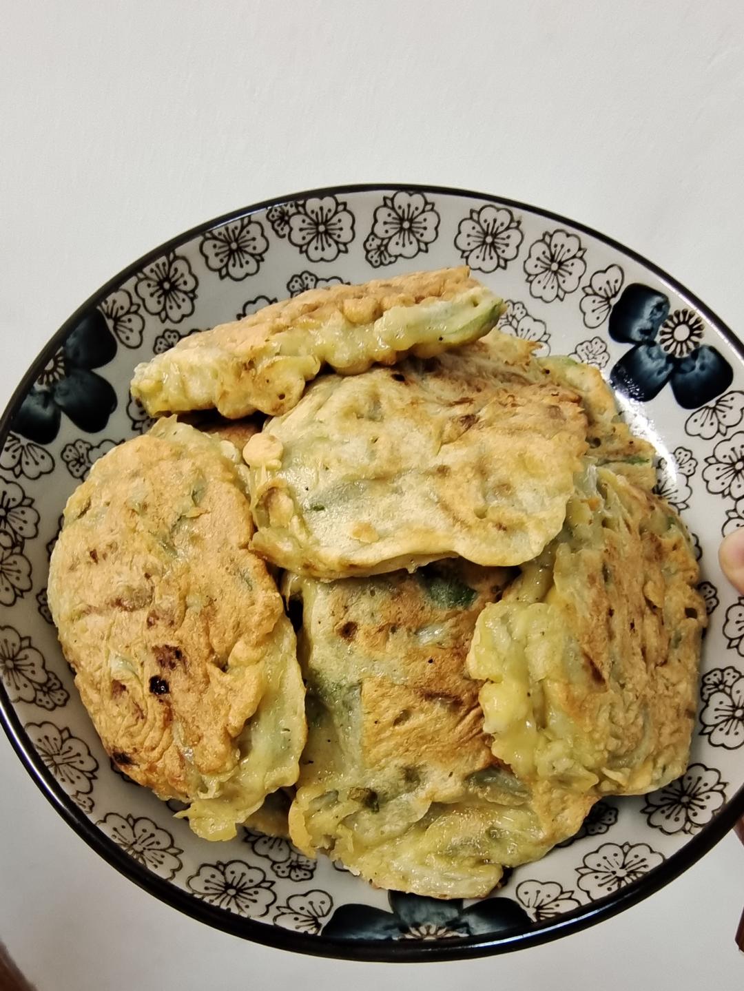 丝瓜鸡蛋饼